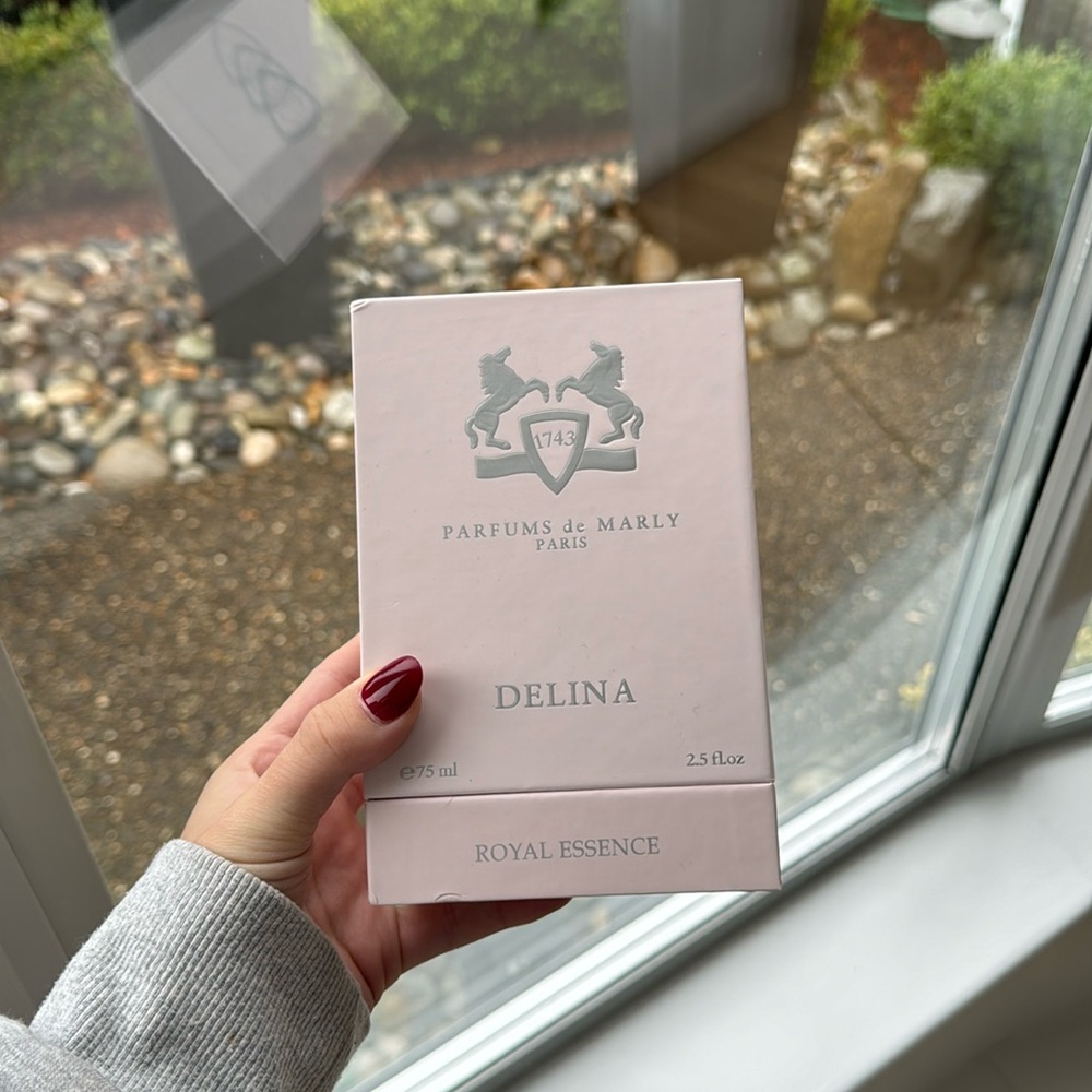 Empty Delina perfume box for decor